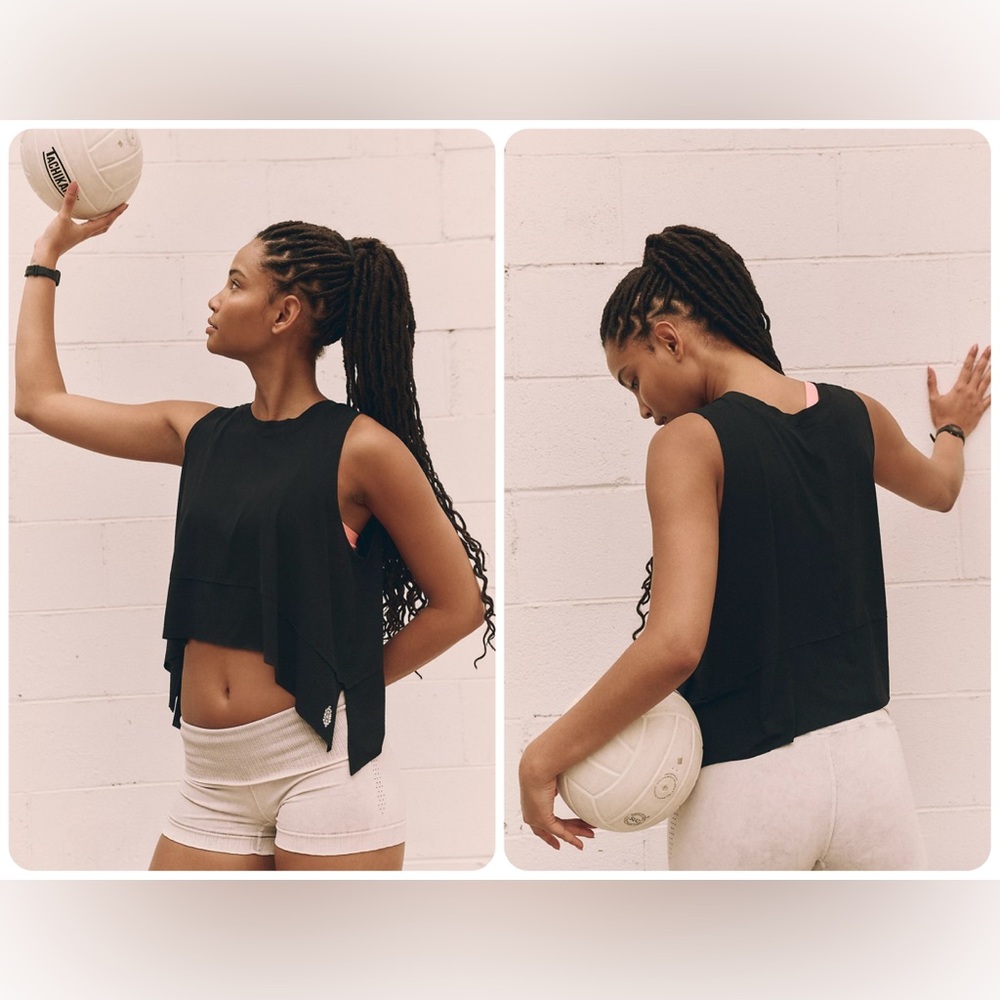 NWOT FP Movement by Free People Tempo UV Protection Tank - Black
